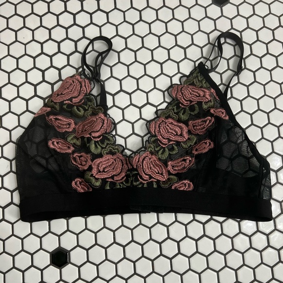 Floral unbranded bralette size 0X - Picture 1 of 5